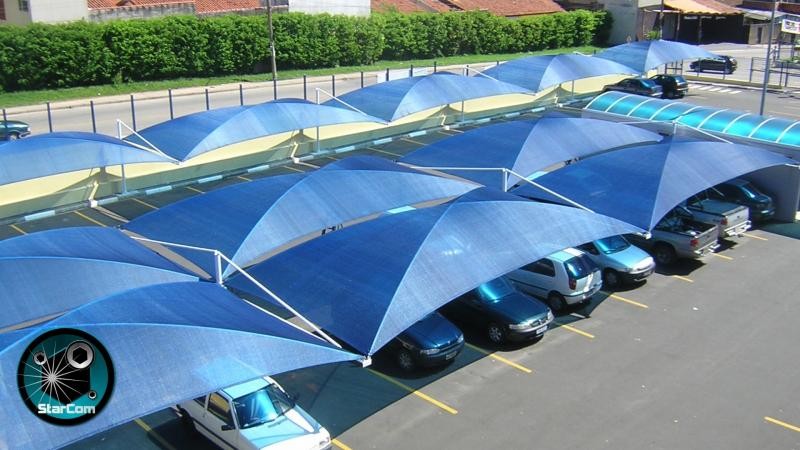 Cobertura para garagem de condomínio