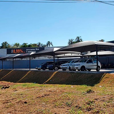 Cobertura toldo estacionamento