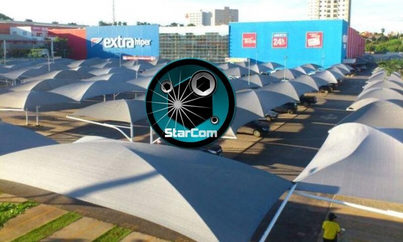 Sombreiro para estacionamento