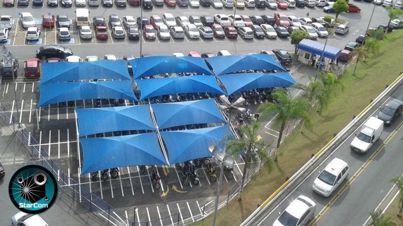 Sombreiro para garagem